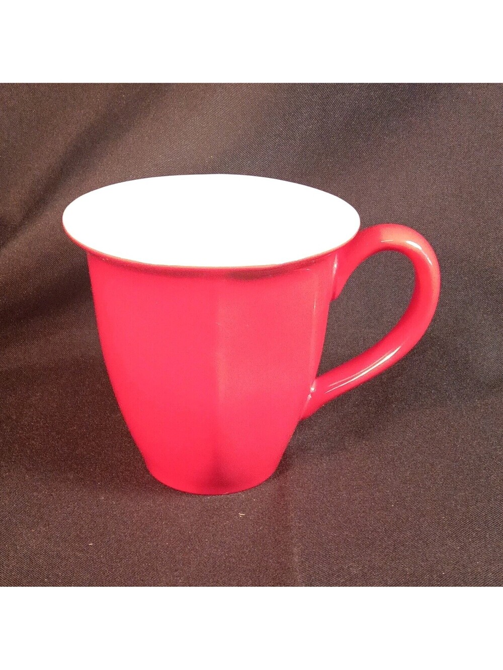 Hallmark Valentines Day Cup Of Love Red Ceramic Mug Heart Shaped Rim who luvs ya